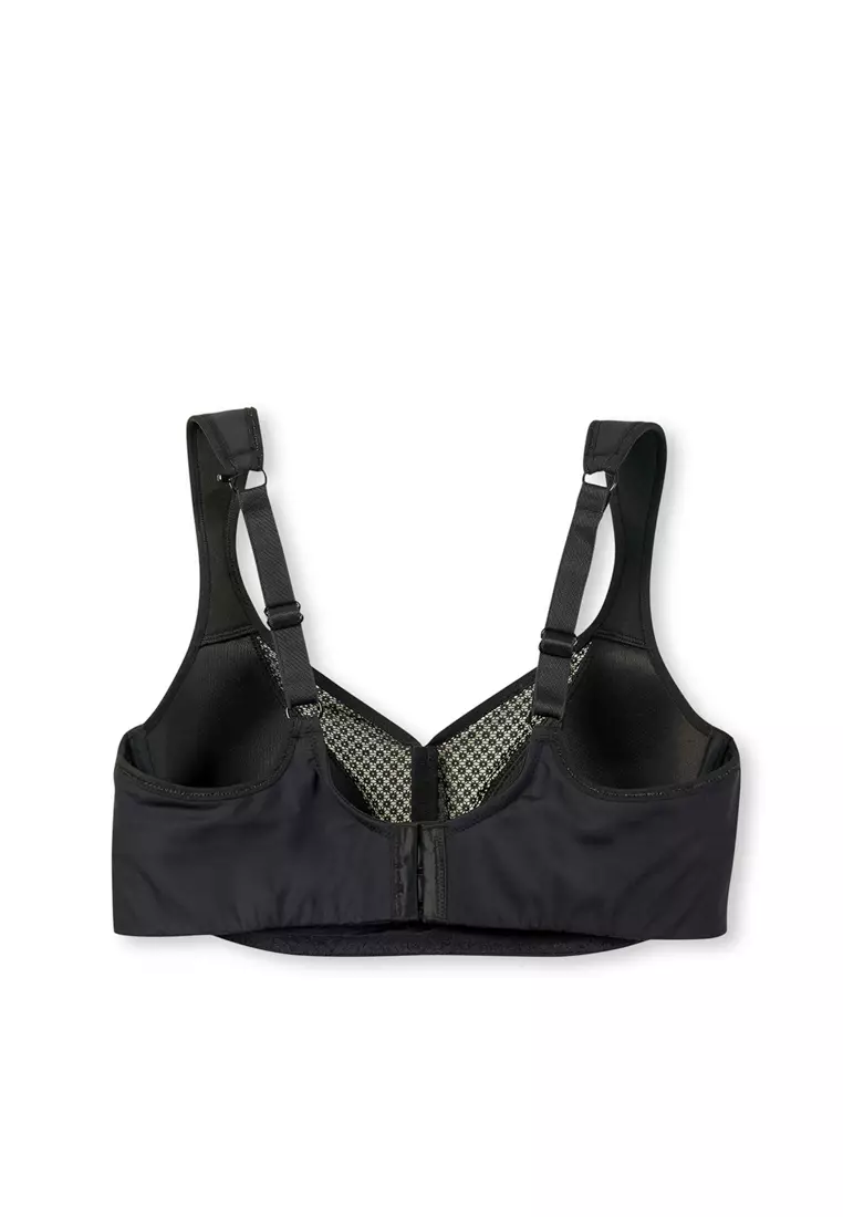 Black Basic Minimizer Bra, Non-Padded, Non-wired, Underwear for Women