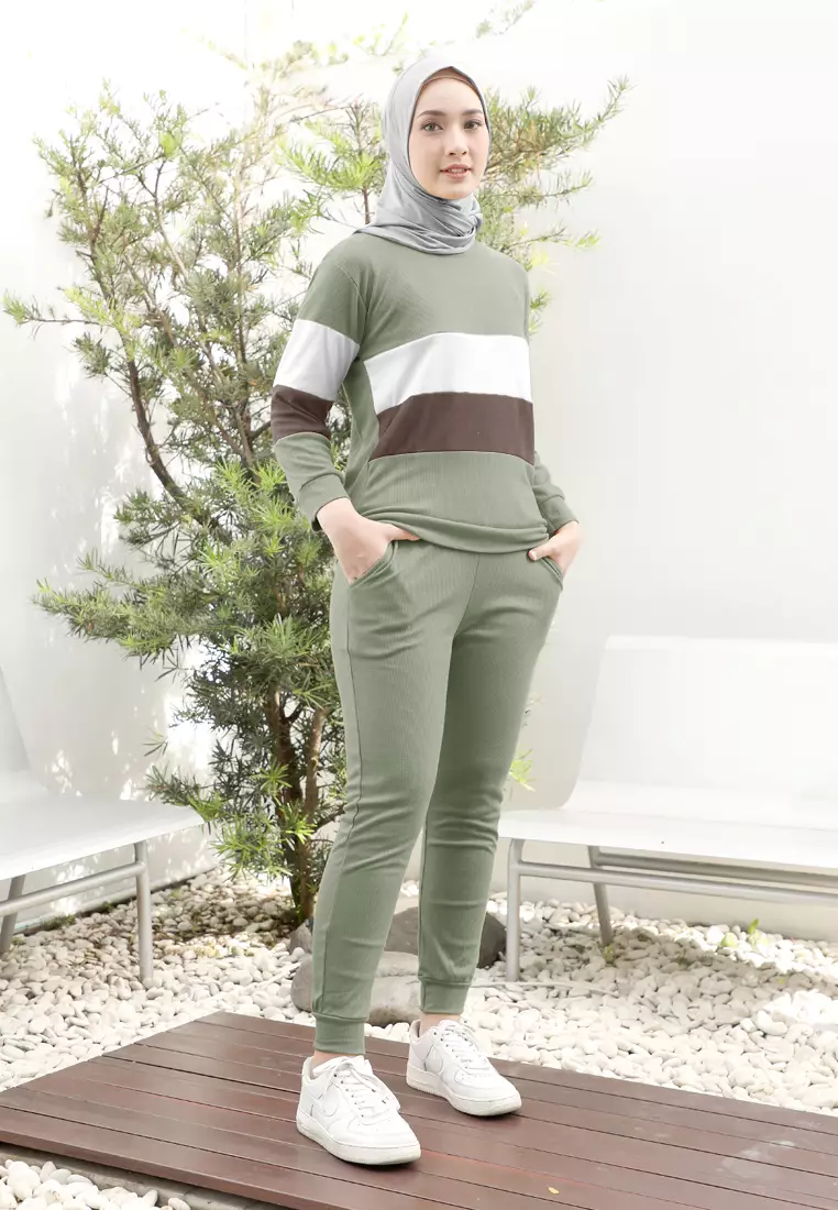 Zelena - Aestra Knit Training Set | Setelan Olahraga Wanita