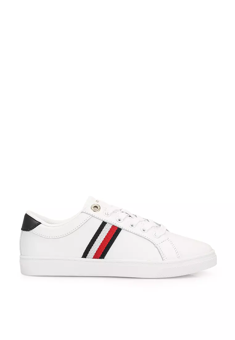 tommy hilfiger essential leather detail cupsole