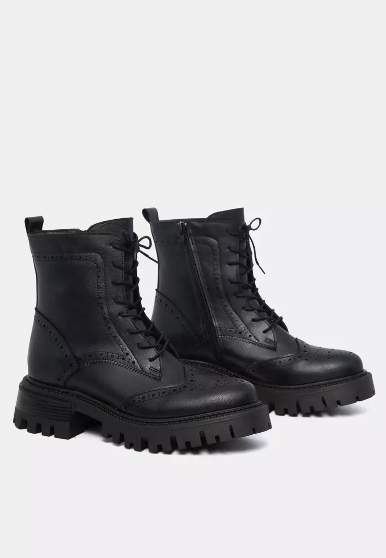 Soho Perforated Ankle Boots