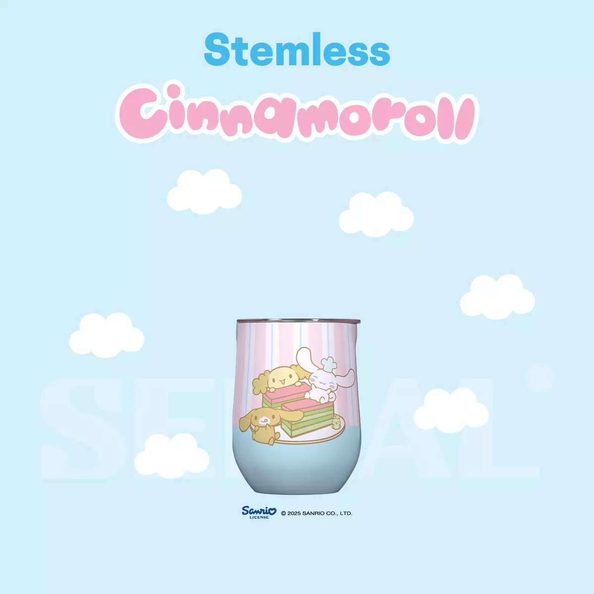 Corkcicle + Sanrio Characters - Cinnamoroll Lovely Layers Stemless