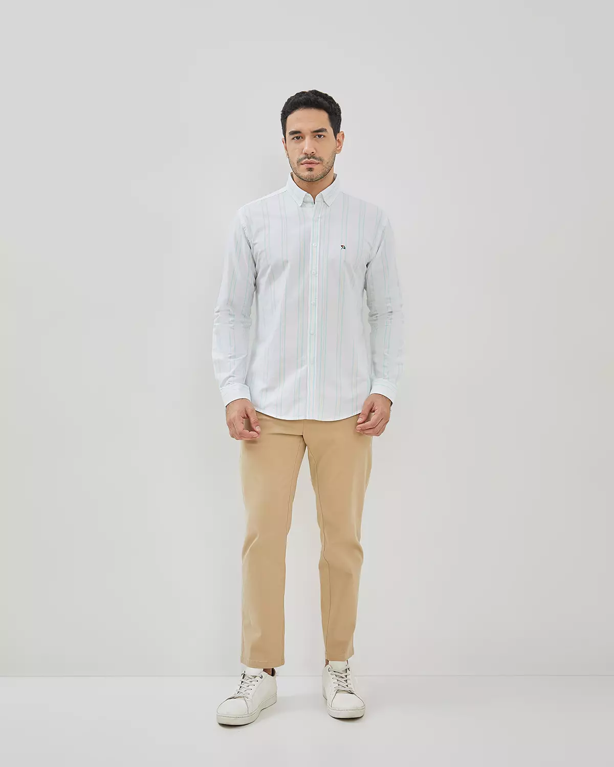 MEN'S WHITE LONG SLEEVE SHIRT
