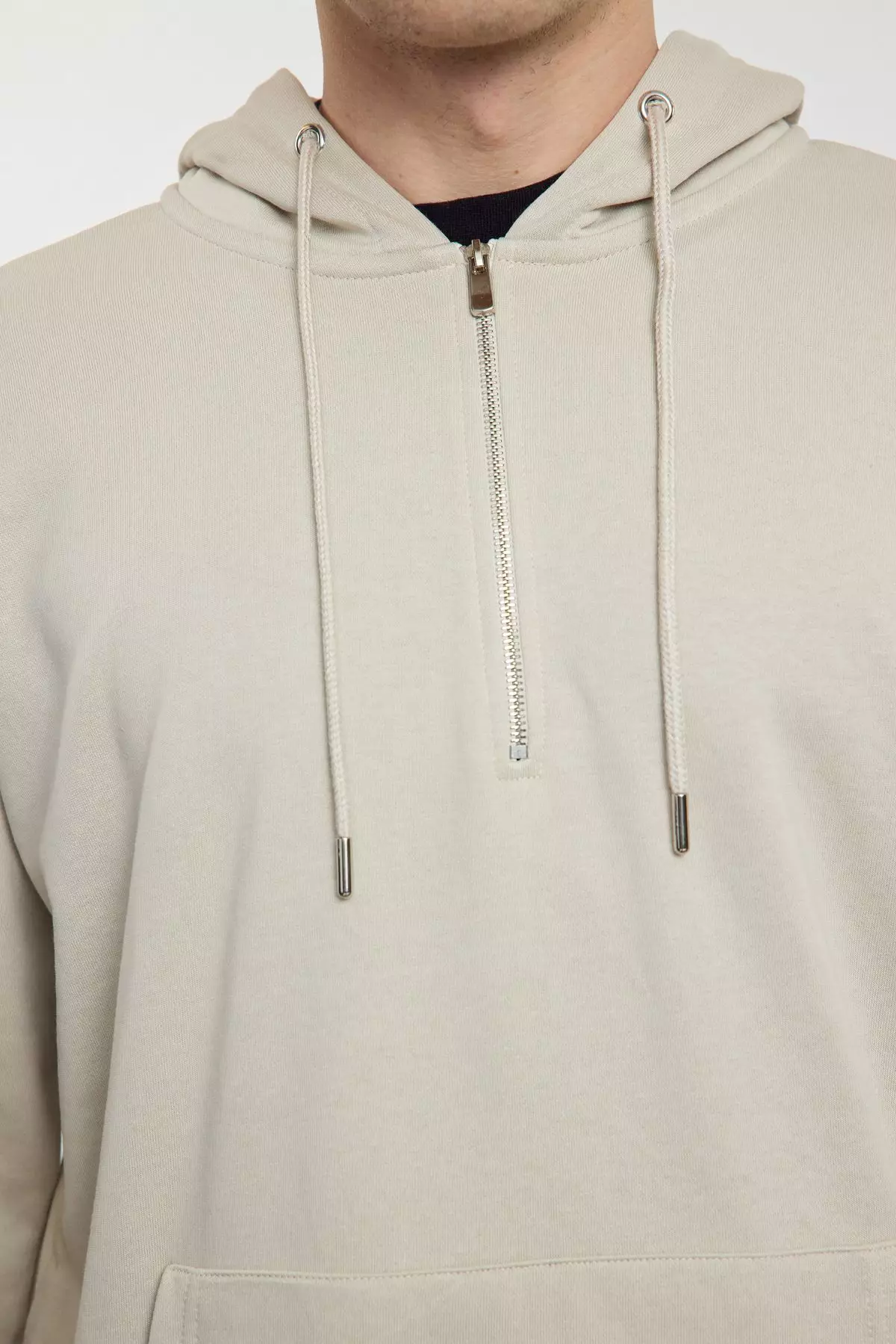 Basic Half-ZIpper Hoodie