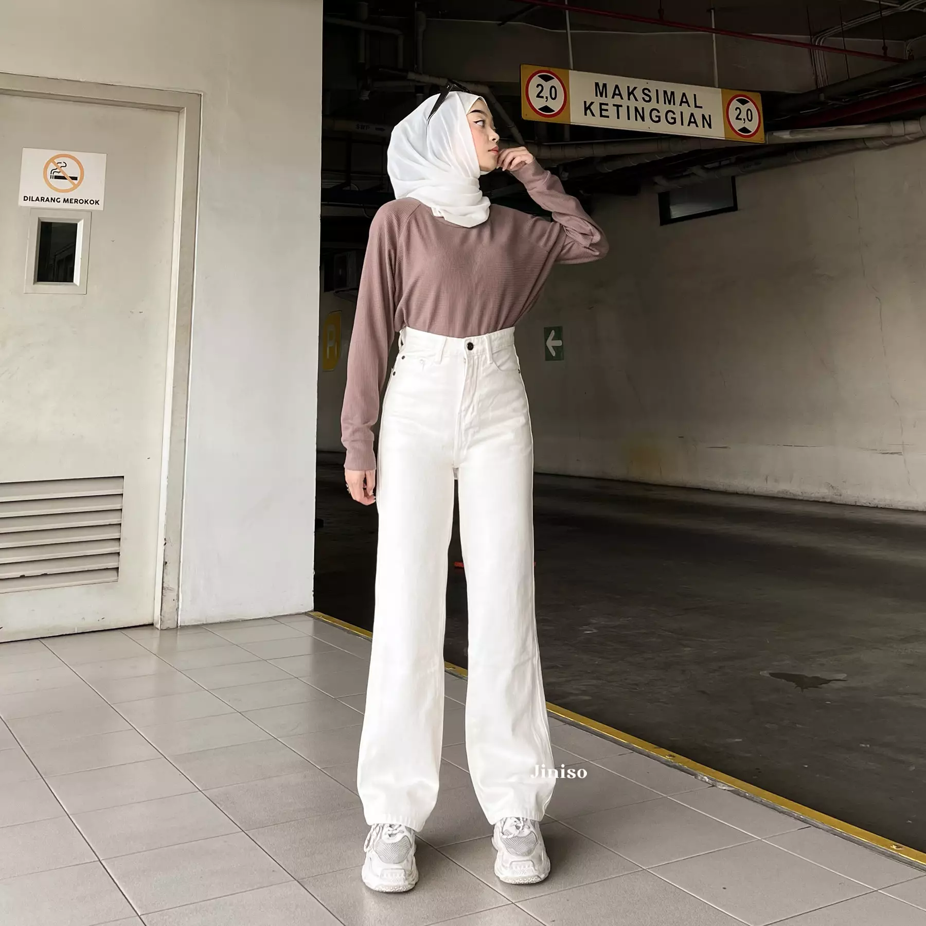 Highwaist Loose Jeans Khaki 851 HANGOVER