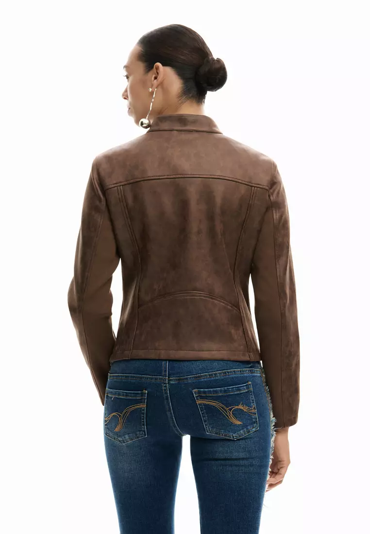 Faux leather jacket