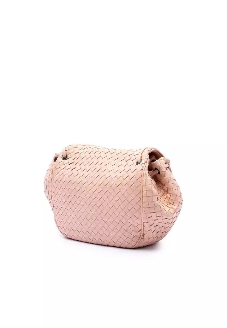 Pre-Loved Bottega Veneta Nappa Intrecciato Flap Crossbody