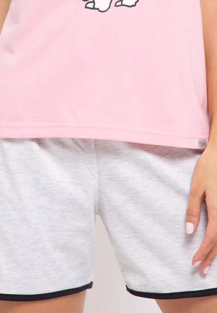 Pyjama Pijama Short Sleeve Short Pants Sleepwear