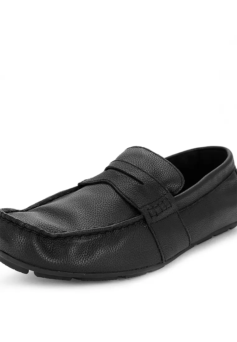 Men's Wave Driver Penny Loafers Black