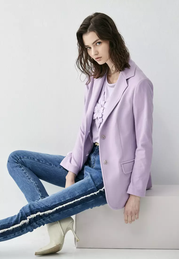 Slim Fit Jeans With Side Fringe Detail