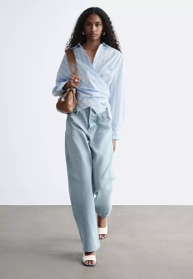 Tie-Waist Cotton Shirt