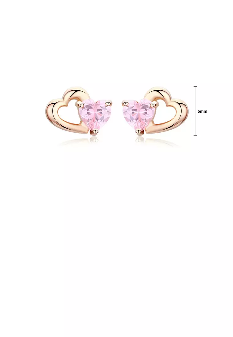 Cute heart outlet earrings