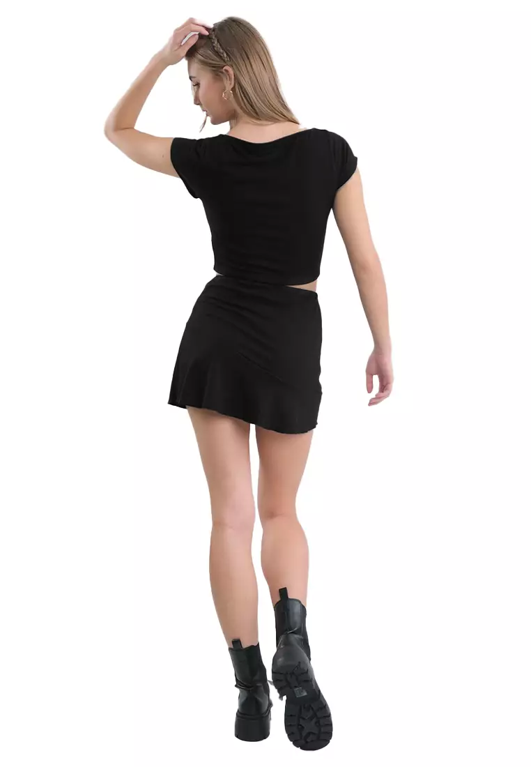 Pointelle Jersey Skirt Set
