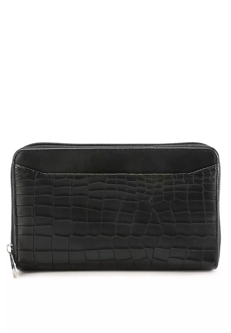 Angela Croco Wallet Bl