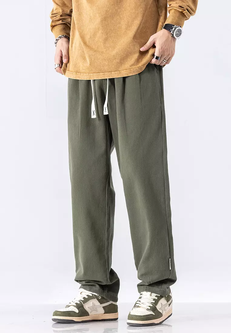OPCHIC Men's Casual Loose Drawstring Straight Pants 2024, Buy OPCHIC  Online