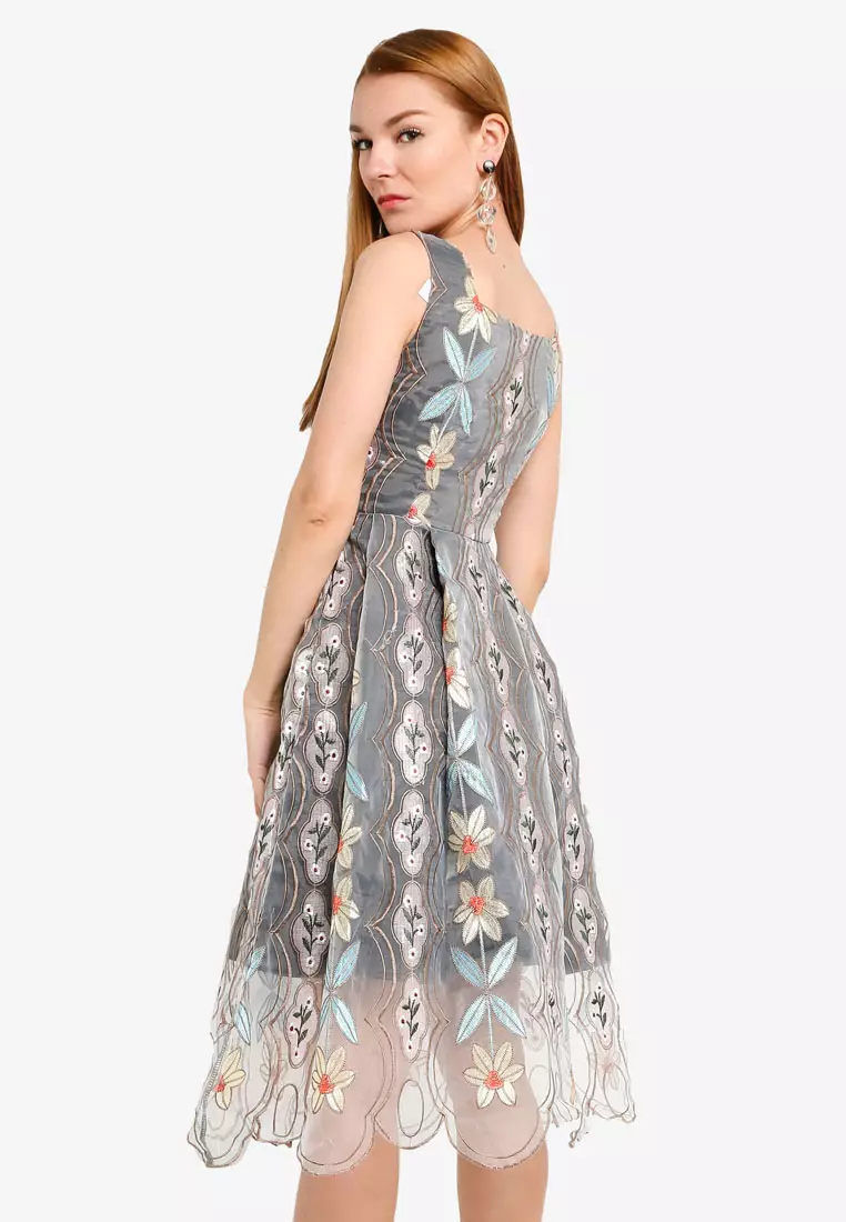Buy Megane Best Frenz Ayita Embroidery Midi Dress 2024 Online