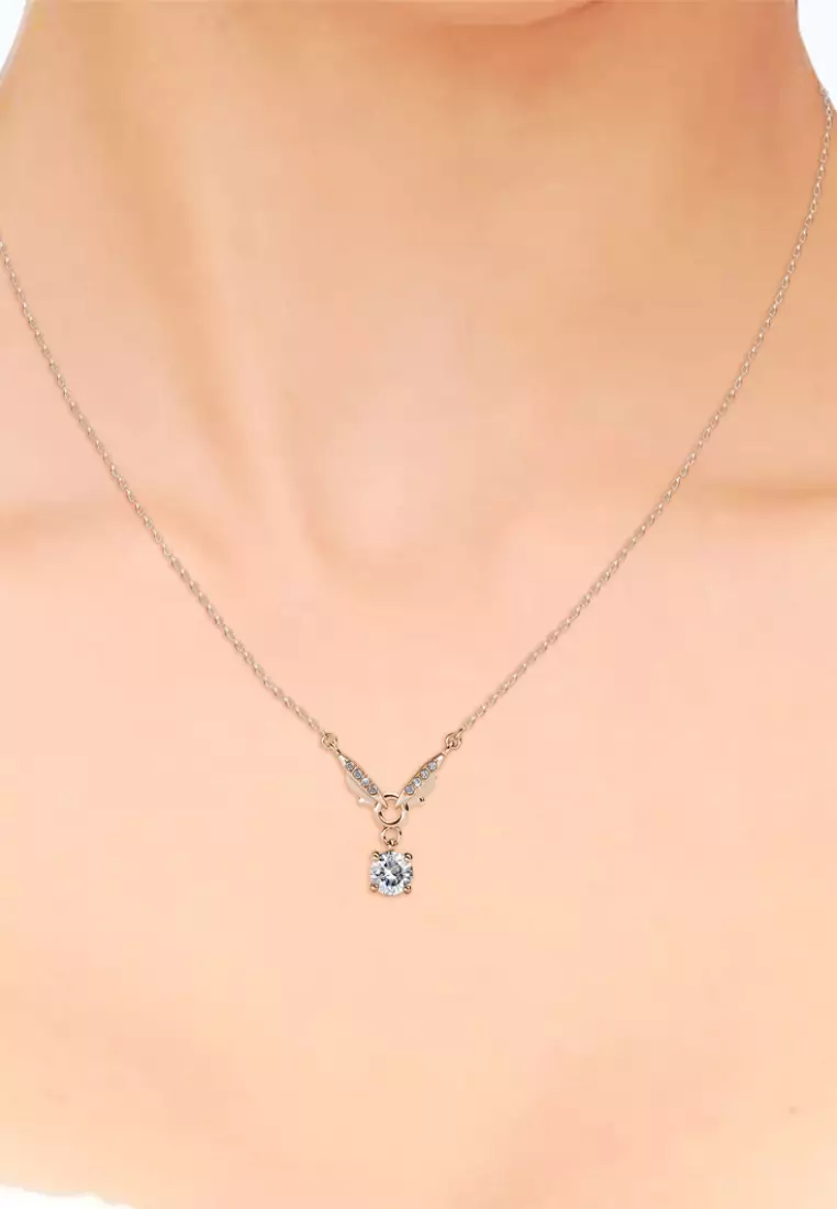 Venus Butterfly Pendant RG - Kalung Crystal by Her Jewellery