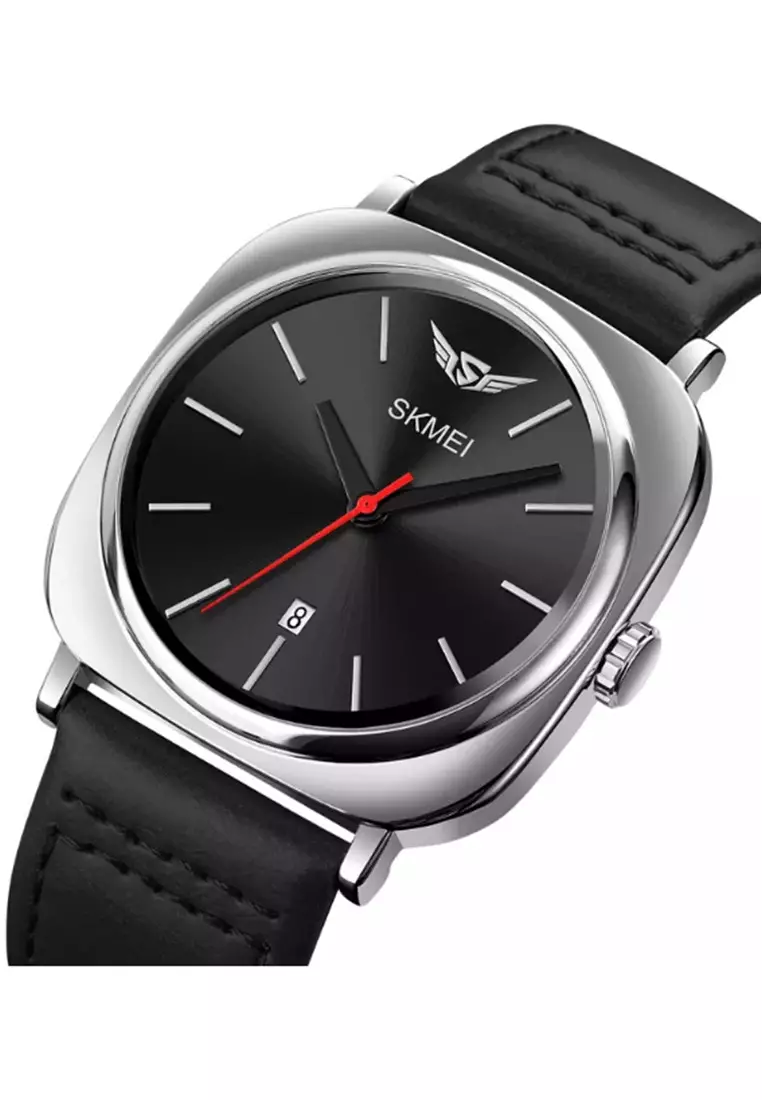 Jam Tangan Analog Pria Waterproof Strap Tali Material Leather IR37 ORIGINAL