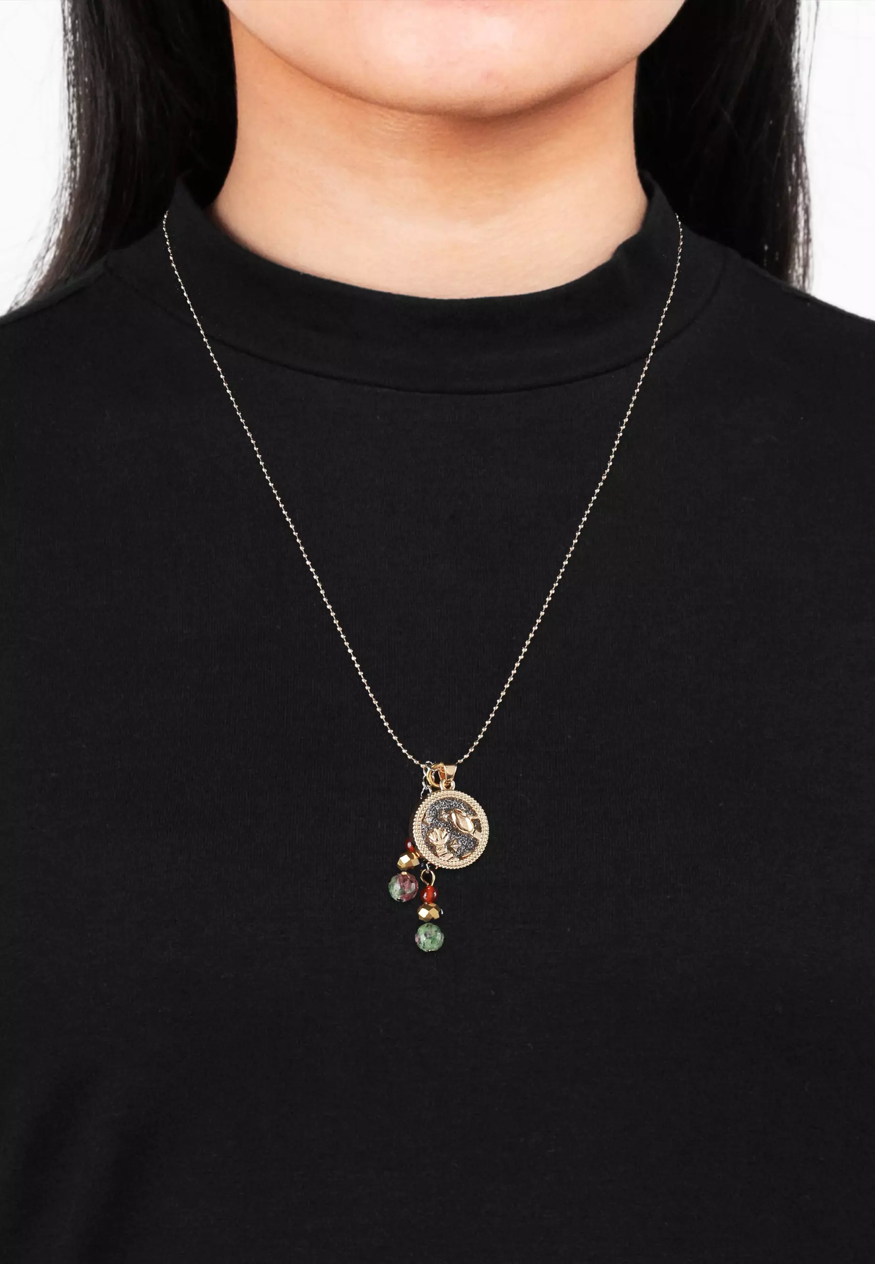 Cancer with Ruby Zoisite & Carnelian