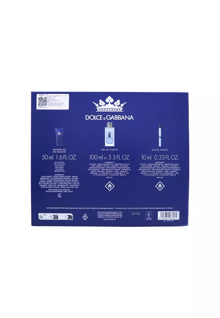 Dolce & Gabbana K by Dolce & Gabbana Man (Gift Set A) 100 + 10 + 50 ML