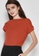 JOVET red Classic Boatneck Tee 5815CAA596A502GS_3