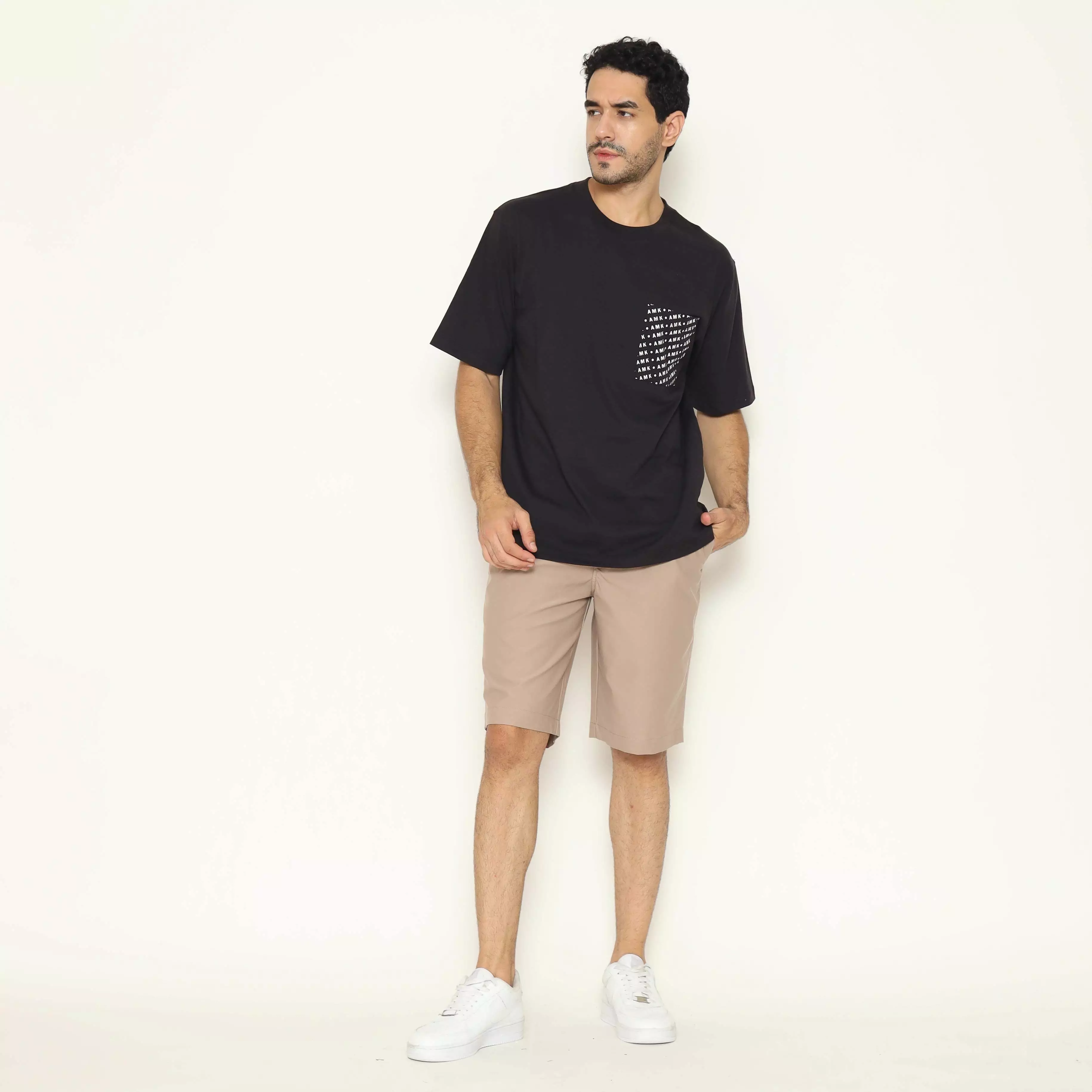 AMK Tshirt Polos Oversized  Pendek TS Sergei S/S Black