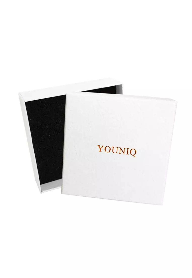 [2 UNITS] YOUNIQ Lava Stone More Black & White Fashion Round Bracelet