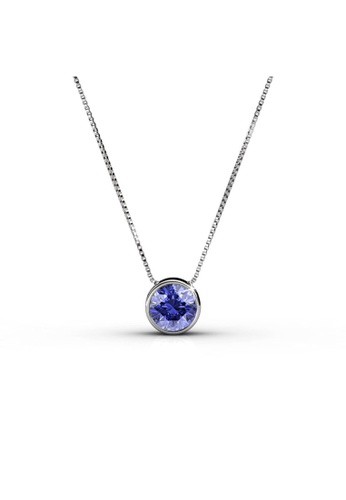 Her Jewellery purple Stud Pendant (Tanzanite Purple) - Made with premium grade crystals from Austria 056E8ACA145527GS_1