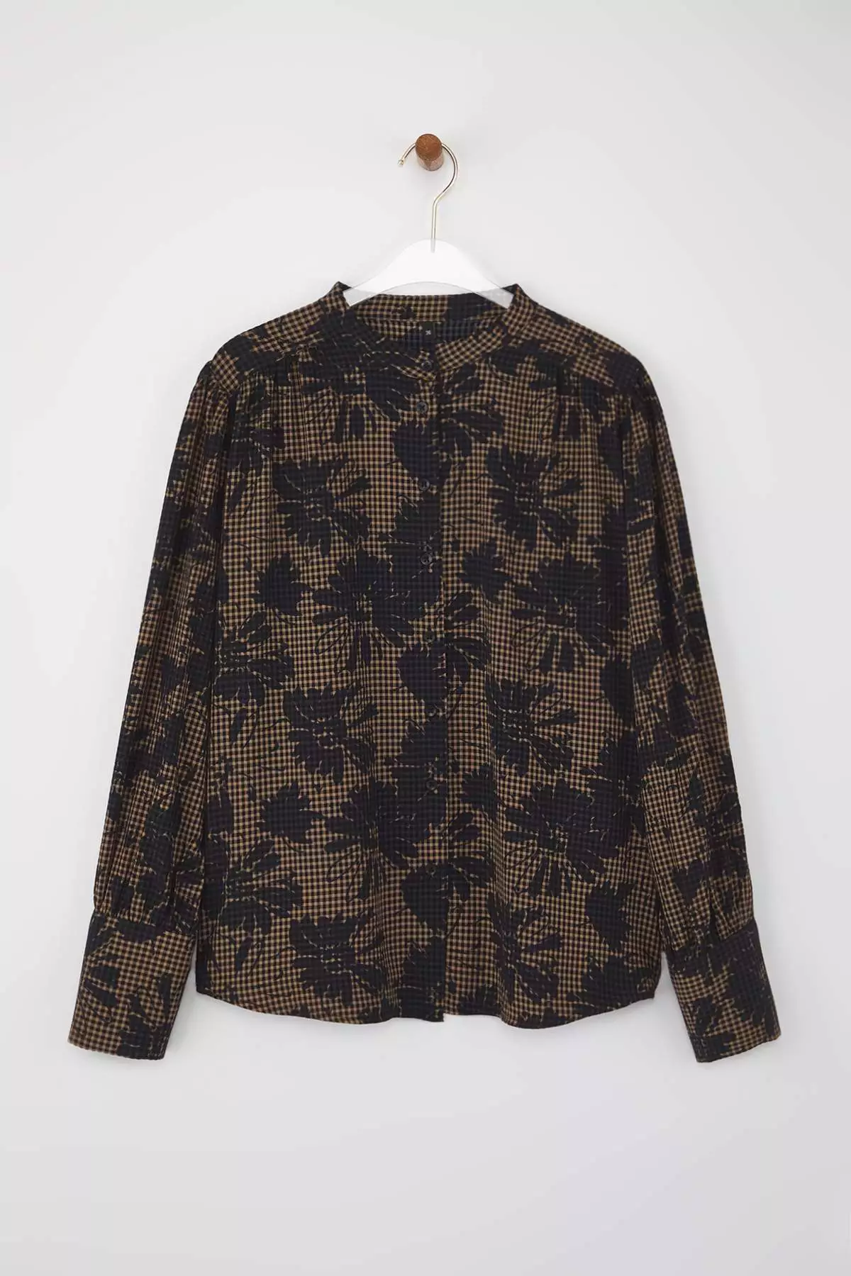 Multicolored Floral Patterned Oversize/Wide Fit Boho Shirt Twoaw26Go00037 Twoaw26Go00037