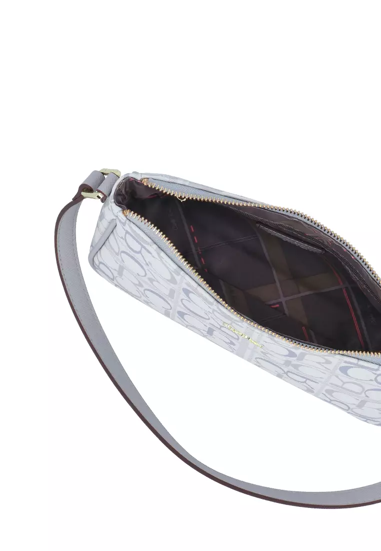 Carlo GEO Shoulder Bag - Medium Grey