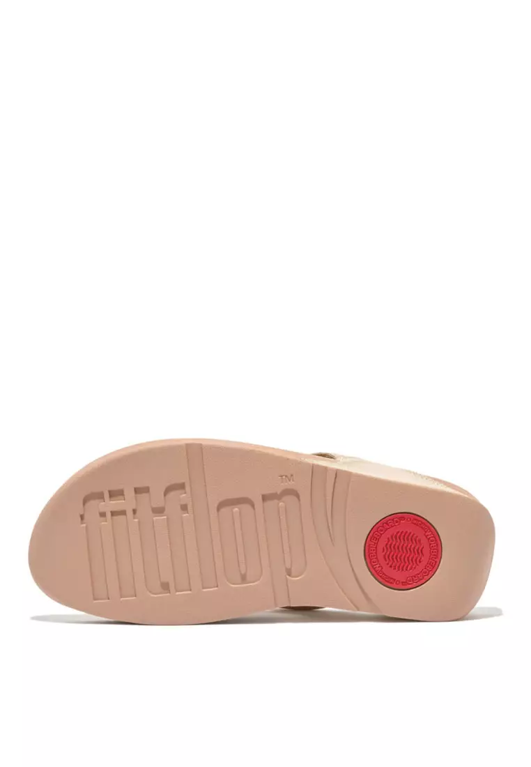 LULU Women's Leather Toe-Post Sandals - Platino (I88-675)