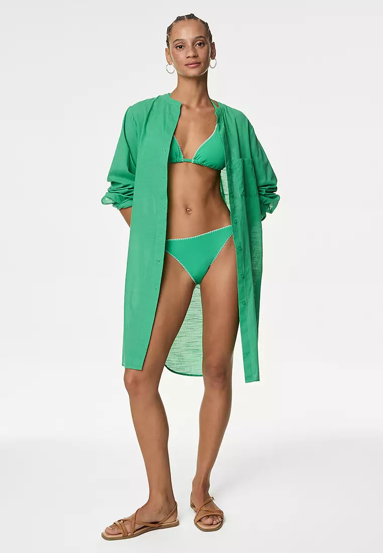 Knot Detail Tie Side Bikini Bottoms