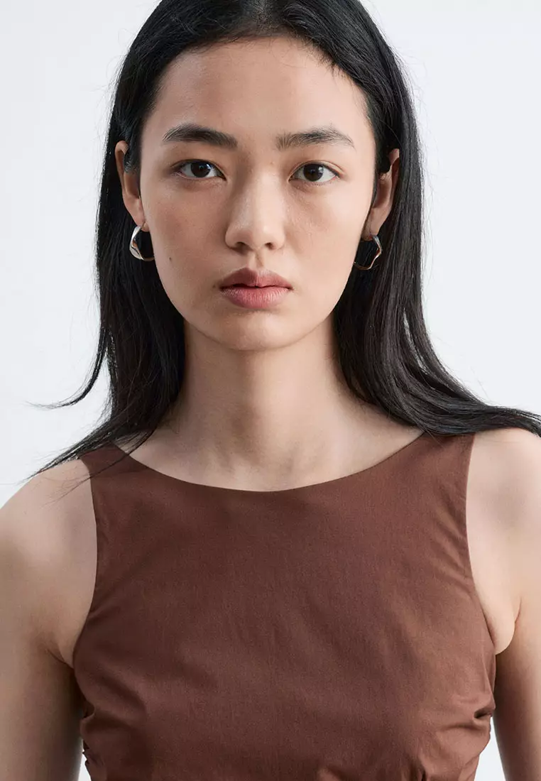 Tie-Back Midi Dress