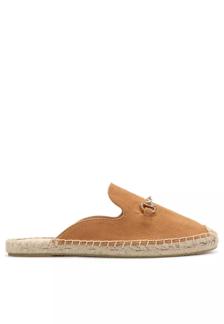 Discount on Twenty Eight Shoes  shoes - SKU: Horsebit Cow Suede Espadrilles HB2024070807