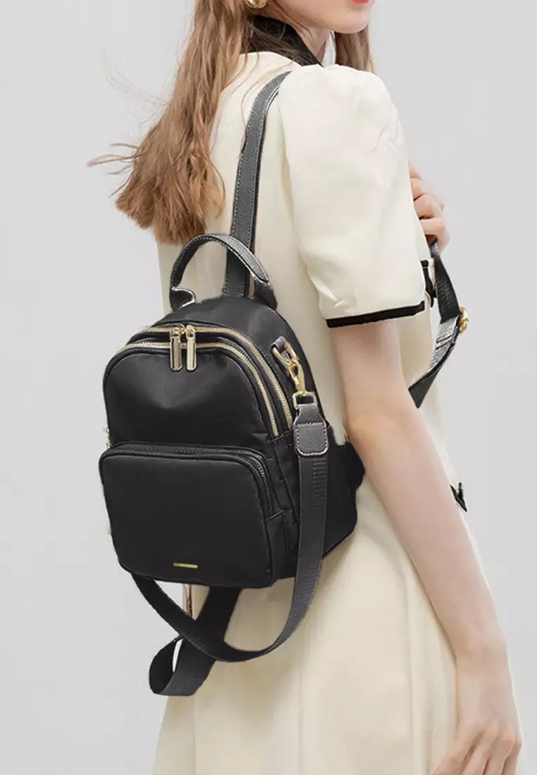 C2 Regine Black Small Backpack