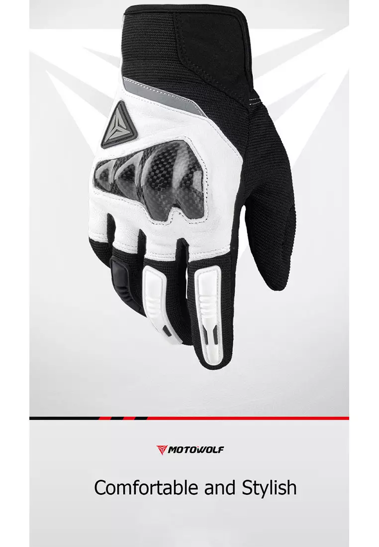 Motowolf MDL0333B Motorcycle Gloves  – Black