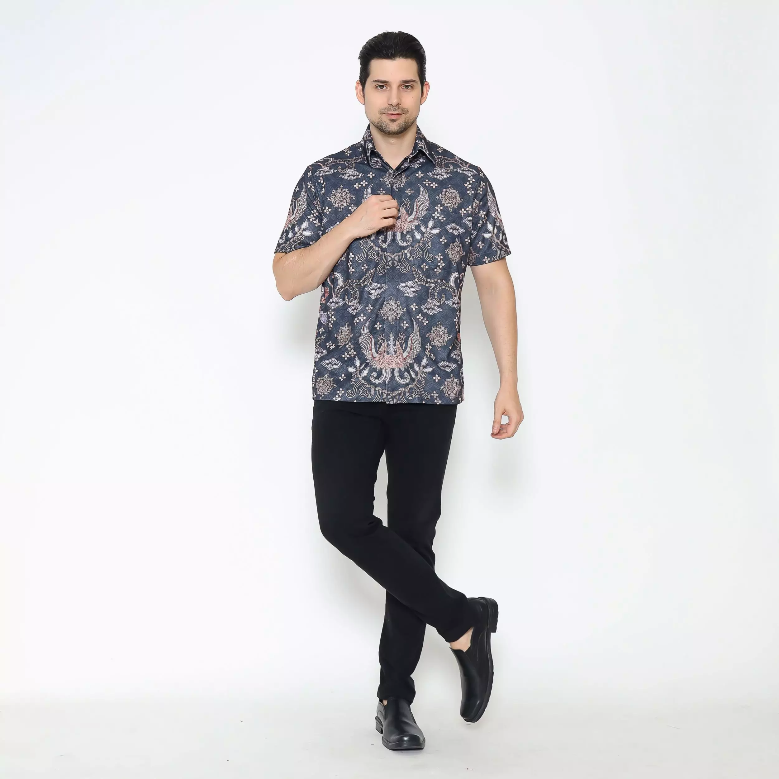 MAGINOT ARTHUR Batik Pria Active Wear Quick Dry Lengan Pendek