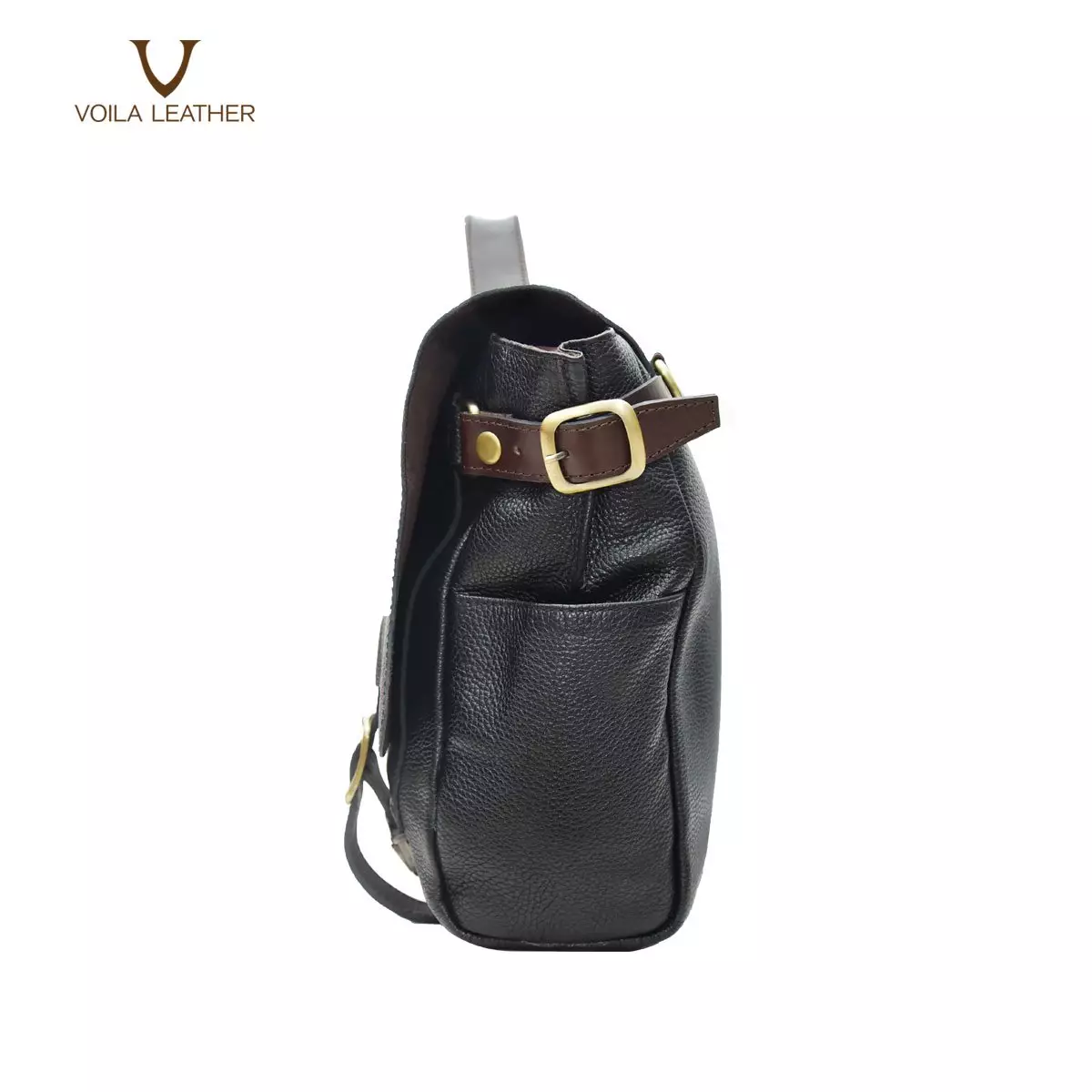 Messenger Bag Kulit Voila Collin Black