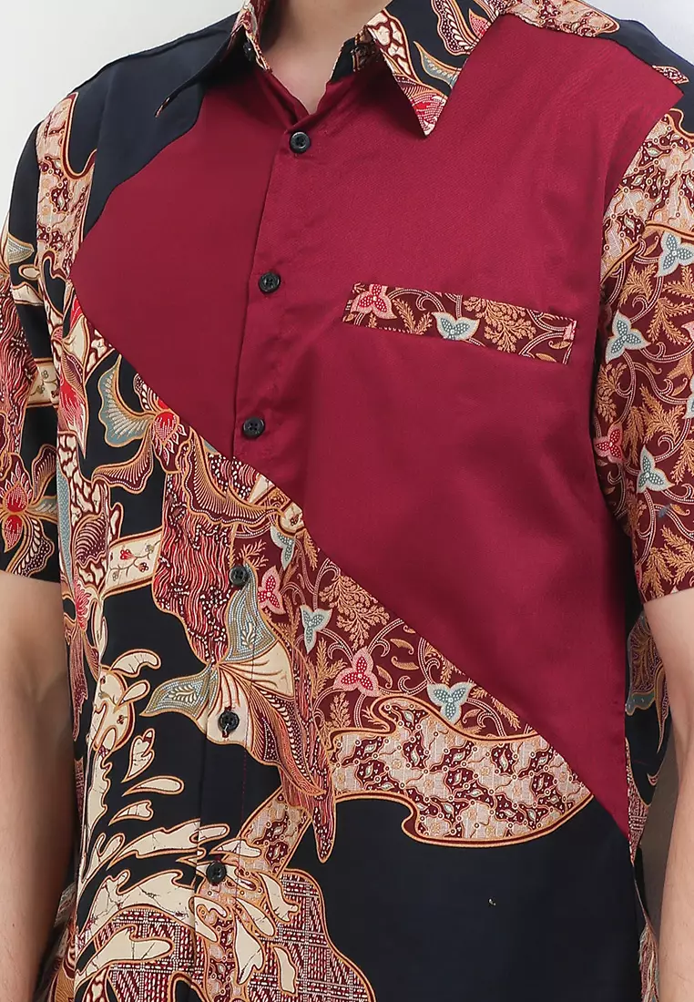 Hem Body Fit Batik Daun