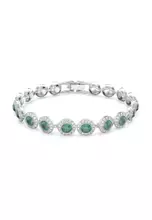 Buy Swarovski Una Angelic Tennis bracelet, Round cut, Pavé, Medium