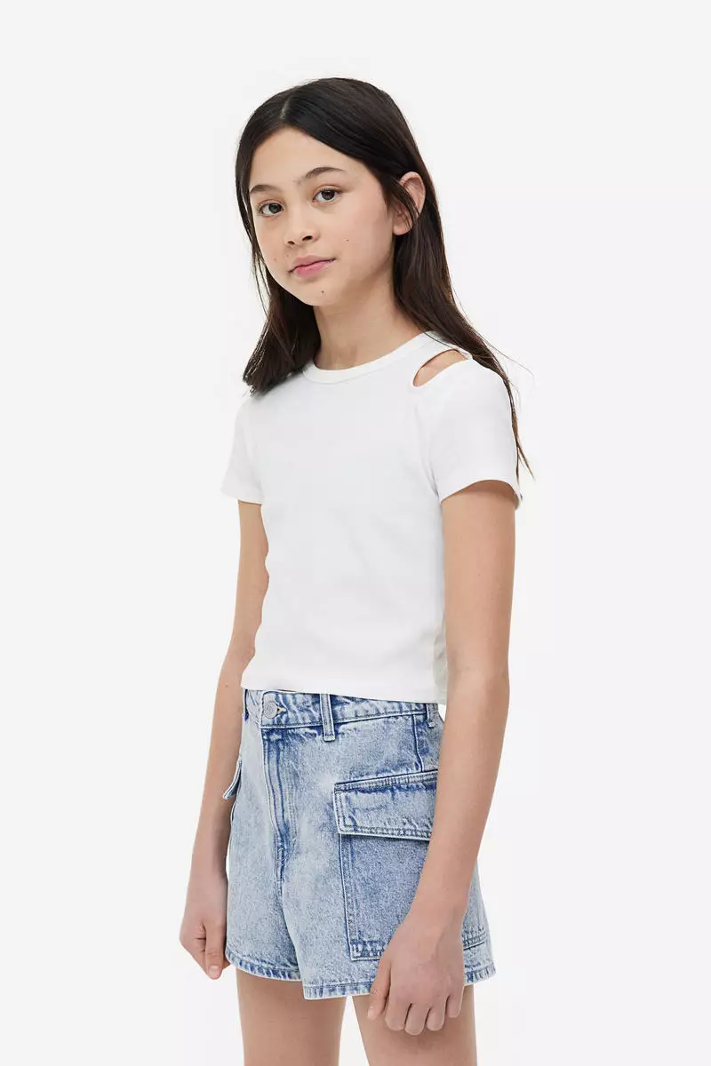 Relaxed fit deals jean shorts