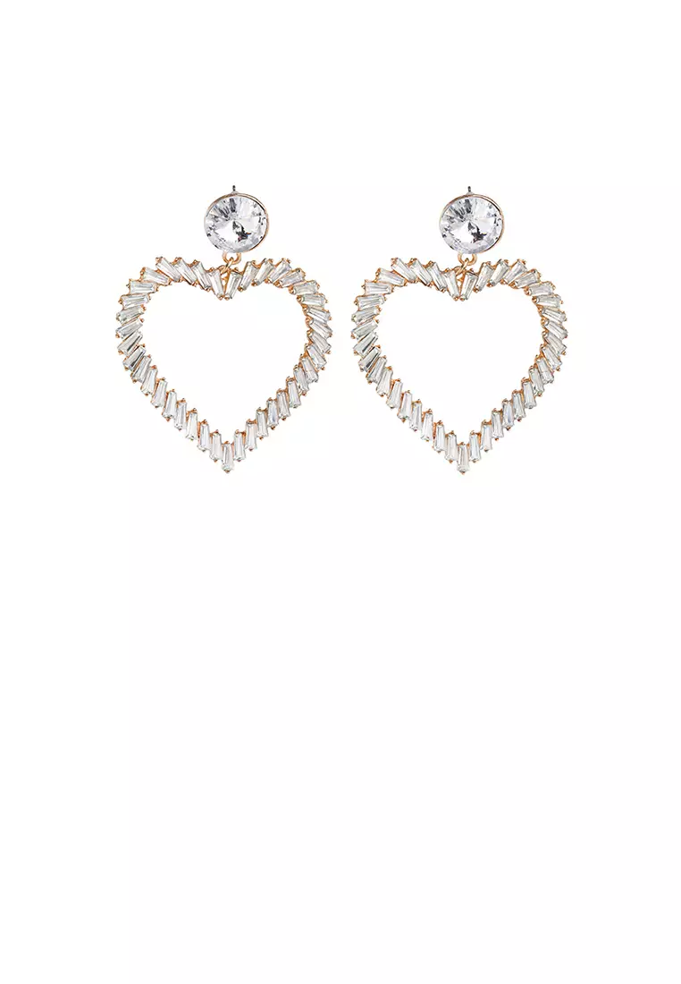 KIRA 'Shine in Style' Retro Crystal & Zirconia Stud Earrings