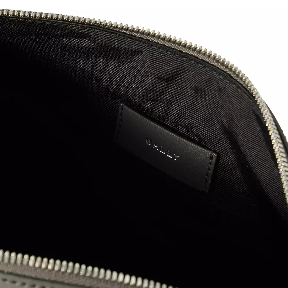 Mythos Recycled Leather Crossbody Bag Mid Grey