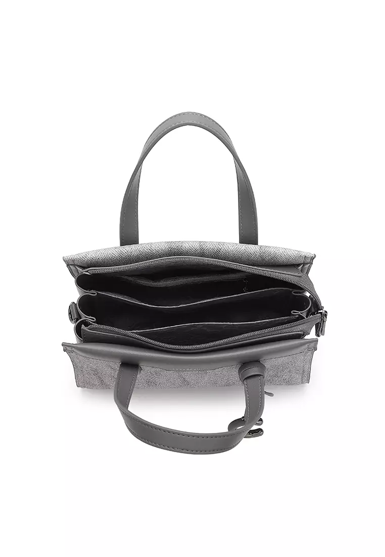 Women's Top Handle Bag / Sling Bag / Crossbody Bag / Shoulder Bag - Dark Grey