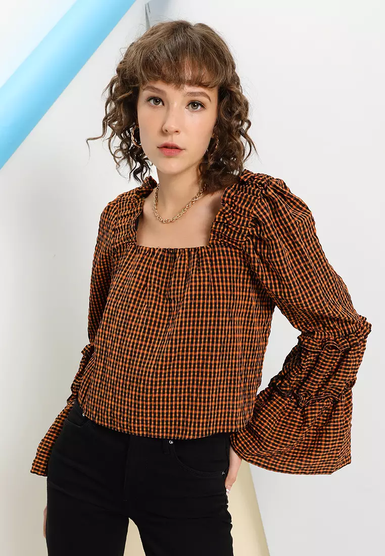 Puff sleeve top topshop deals