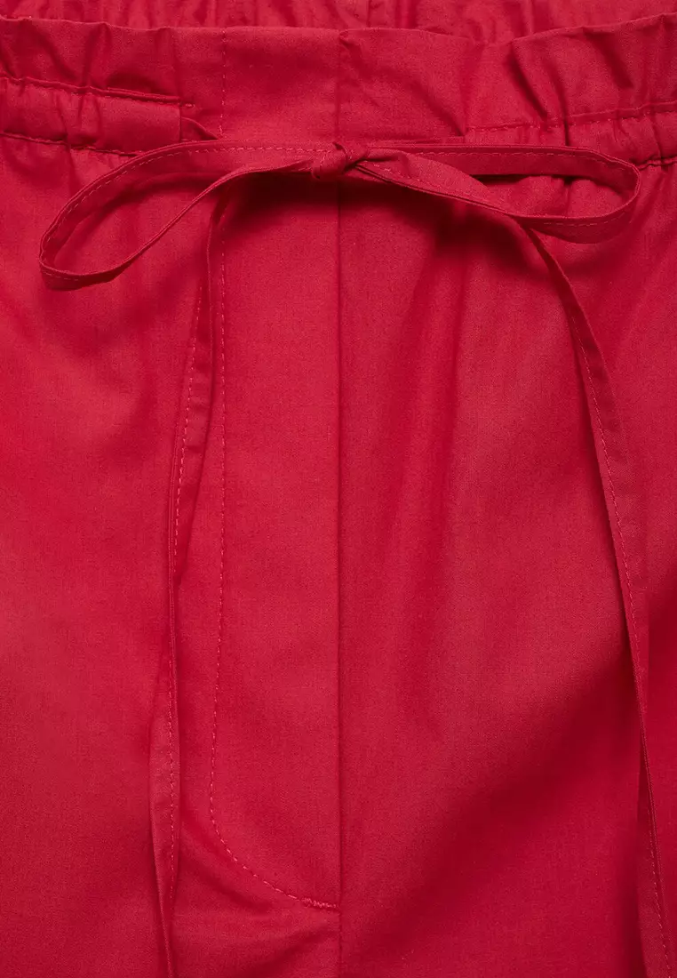 Paper Bag Cotton Trousers