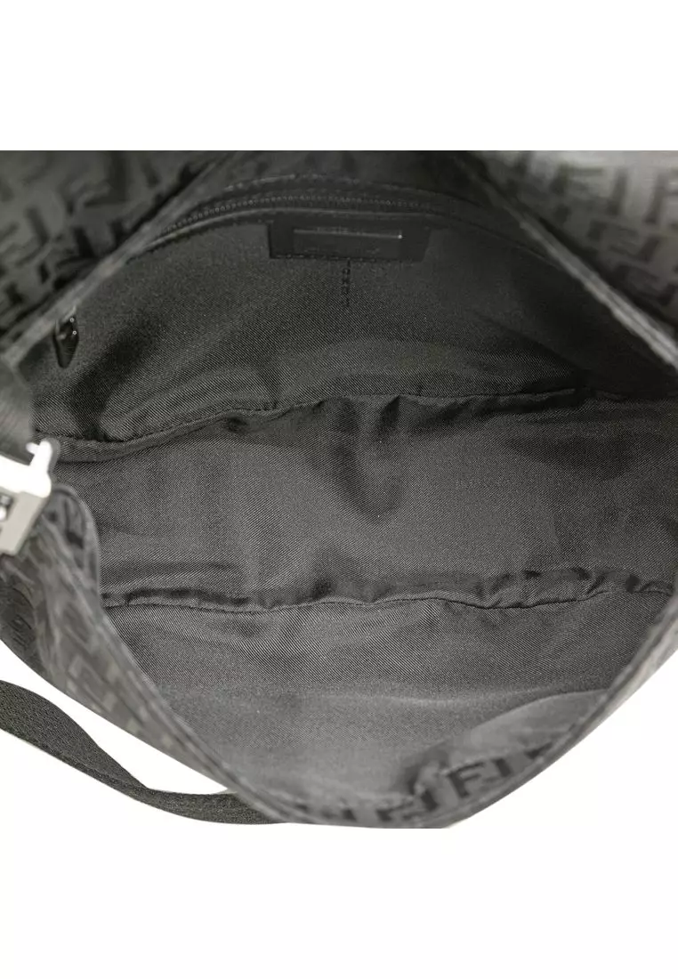 Pre-Loved Fendi Zucchino Canvas Crossbody