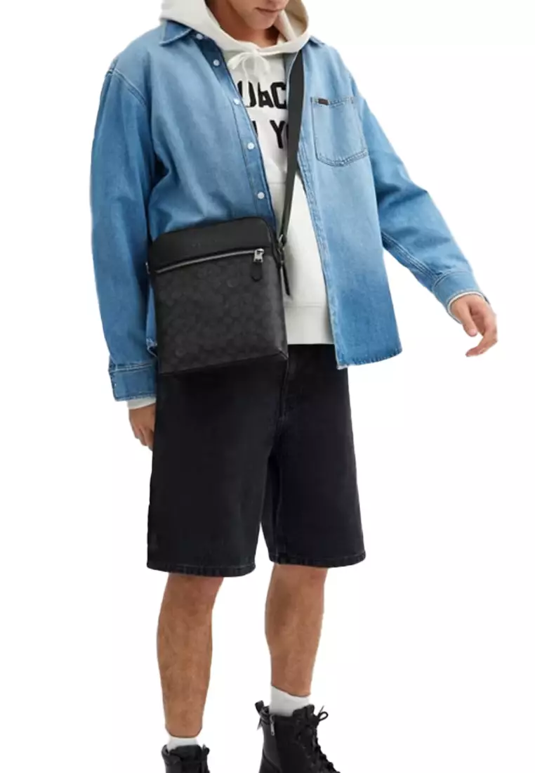 Houston 男士斜挎包黑灰色CZ398