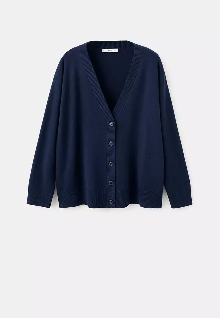 V-Neck Knitted Cardigan