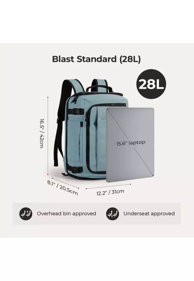 Bagsmart Blast Quick Access Carry On Travel Backpack Standard 28L (Arona)