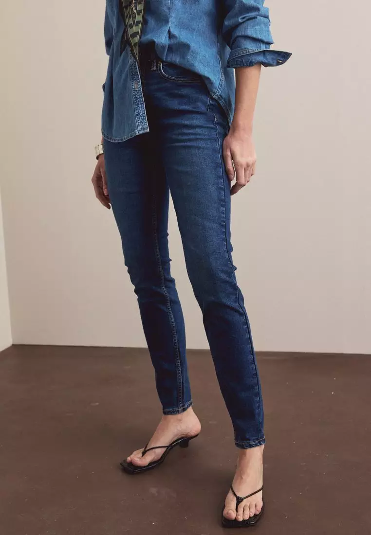 Mid Rise Stretch Skinny Jeans